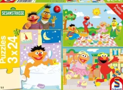 Schmidt Puzzle Sesamstrasse® - Sachen machen, 3 x 24-teiliges Kinderpuzzle | Teddy Toys Kinderwelt