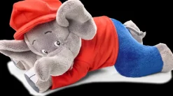 Schmidt Spiele - Benjamin Blümchen, liegend 27 cm | Stars | Kuscheltiere & Teddys | Spielzeug | Teddy Toys Kinderwelt