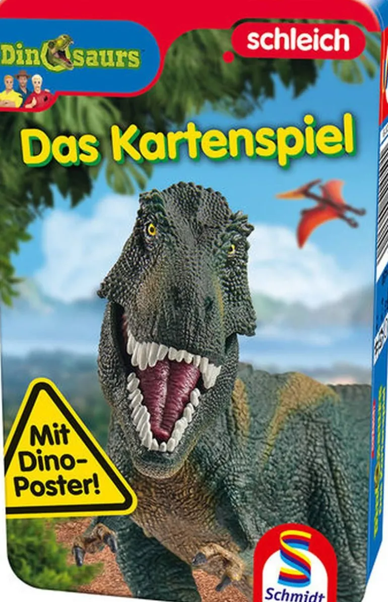 Schmidt Spiele - Dinosaurier Kartenspiel mit tollem Poster | Teddy Toys Kinderwelt