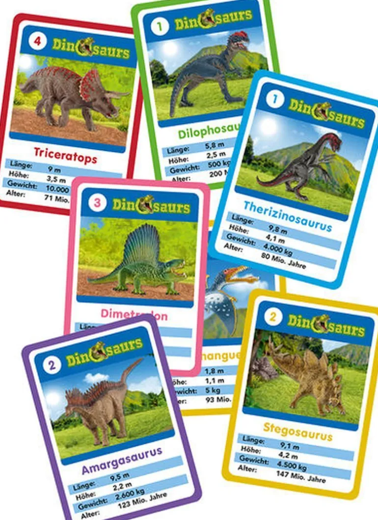 Schmidt Spiele - Dinosaurier Kartenspiel mit tollem Poster | Teddy Toys Kinderwelt