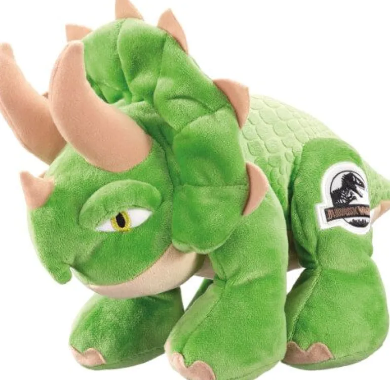 Schmidt Spiele 42761 Jurassic World, Triceratops, 25 cm | Teddy Toys Kinderwelt