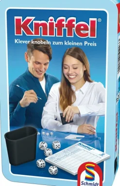 Schmidt Spiele - Kniffel® in Metalldose | Mitbring- & Reisespiele | Spiele | Spielzeug | Teddy Toys Kinderwelt