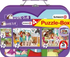 Schmidt Spiele 56515 Schleich, Horse Club, Puzzle-Box, 2x60, 2x10 | Teddy Toys Kinderwelt