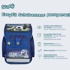 Scooli Easyfit - Schulranzen Set Team Player, 5 teilig | Teddy Toys Kinderwelt