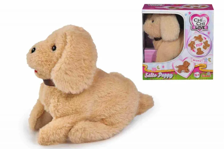 SIMBA Chi Chi Love - Salto Puppy | Interaktive Tiere | Kuscheltiere & Teddys | Spielzeug | Teddy Toys Kinderwelt