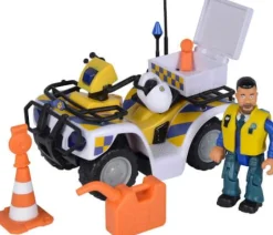 SIMBA Feuerwehrmann Sam - Polizei Quad mit Figur | Teddy Toys Kinderwelt