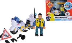 Simba Feuerwehrmann Sam Polizei Motorrad mit Figur | Teddy Toys Kinderwelt