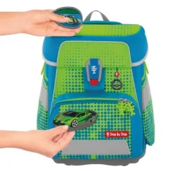 SPACE NEON Schulranzen-Set Race Car Chuck, 5-teilig | Teddy Toys Kinderwelt