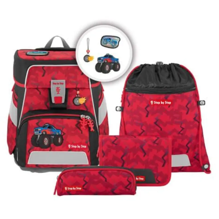 SPACE Schulranzen-Set Monster Truck Rocky, 5-teilig | Teddy Toys Kinderwelt
