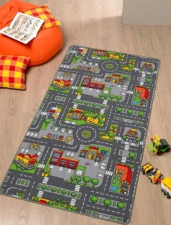 Spielteppich City 100 x 190 cm | Teddy Toys Kinderwelt