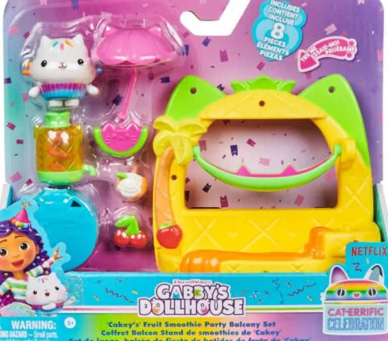 Spin Master Gabby´s Dollhouse - Balkon-Spielset mit Katzenfigur, sortiert | Teddy Toys Kinderwelt