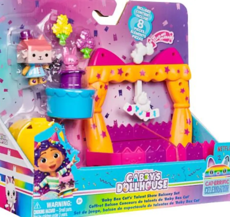 Spin Master Gabby´s Dollhouse - Balkon-Spielset mit Katzenfigur, sortiert | Teddy Toys Kinderwelt
