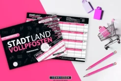 STADT LAND VOLLPFOSTEN® - Girls Edition DIN-A4 Block | Teddy Toys Kinderwelt