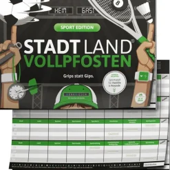STADT LAND VOLLPFOSTEN® - Sport Edition DIN-A4 Block | Teddy Toys Kinderwelt