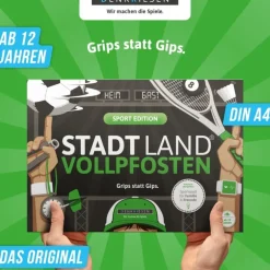 STADT LAND VOLLPFOSTEN® - Sport Edition DIN-A4 Block | Teddy Toys Kinderwelt