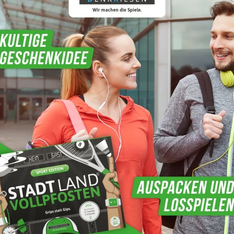 STADT LAND VOLLPFOSTEN® - Sport Edition DIN-A4 Block | Teddy Toys Kinderwelt