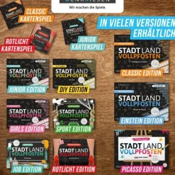 STADT LAND VOLLPFOSTEN® - Sport Edition DIN-A4 Block | Teddy Toys Kinderwelt