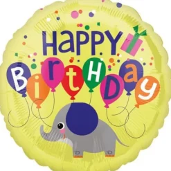 Standard Elefant Geburtstag Folienballon S40 verpackt | Teddy Toys Kinderwelt