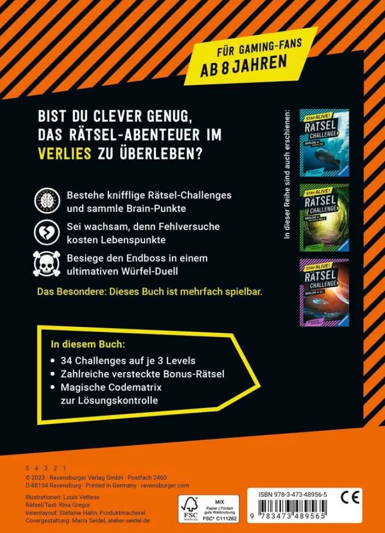 Stay alive! Rätsel-Challenge - Überlebe im Verlies 48956 | Teddy Toys Kinderwelt