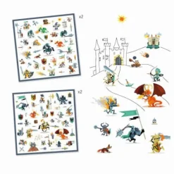 Stickerbögen: Ritter | Teddy Toys Kinderwelt