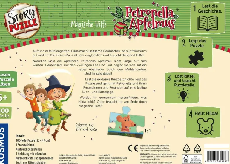 Story-Puzzle Petronella Apfelmus Magische Hilfe | Teddy Toys Kinderwelt