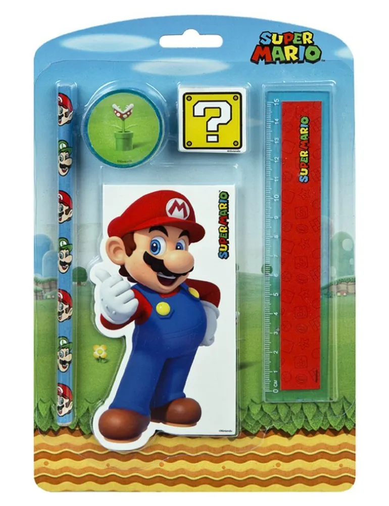 Super Mario Schreibset 5 Teilig | Teddy Toys Kinderwelt
