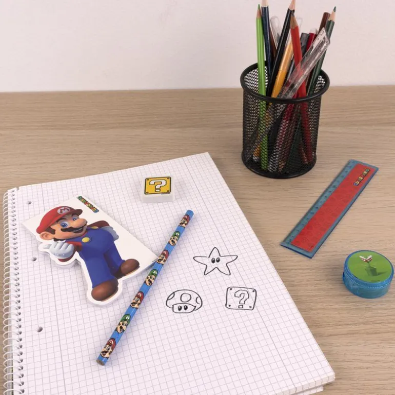 Super Mario Schreibset 5 Teilig | Teddy Toys Kinderwelt