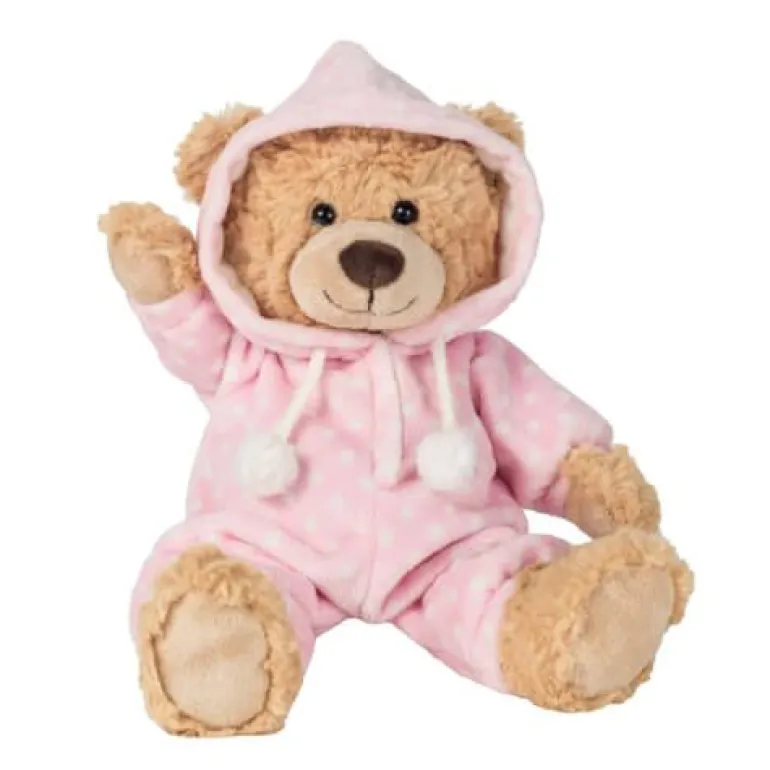 Teddy Hermann - Schlafanzugbär rosa, 30 cm | Teddy Toys Kinderwelt
