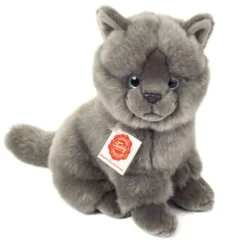 Teddy Hermann Kartäuser Katze sitzend, 20 cm | Teddy Toys Kinderwelt
