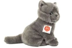 Teddy Hermann Kartäuser Katze sitzend, 20 cm | Teddy Toys Kinderwelt