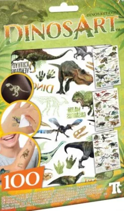Temporäre Dino Leuchttattoos | Teddy Toys Kinderwelt