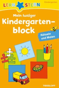 Tessloff LERNSTERN - Mein lustiger Kindergartenblock, Rätseln und Malen | Teddy Toys Kinderwelt