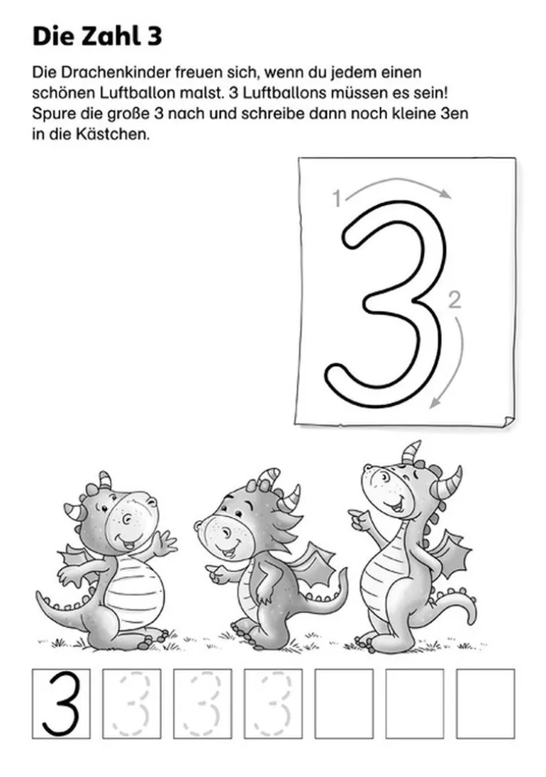 Tessloff LERNSTERN - Mein drachenstarker Vorschulblock, Erste Zahlen | Teddy Toys Kinderwelt