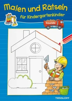 Tessloff Malen und Rätseln - für Kindergartenkinder. Baustelle | Teddy Toys Kinderwelt