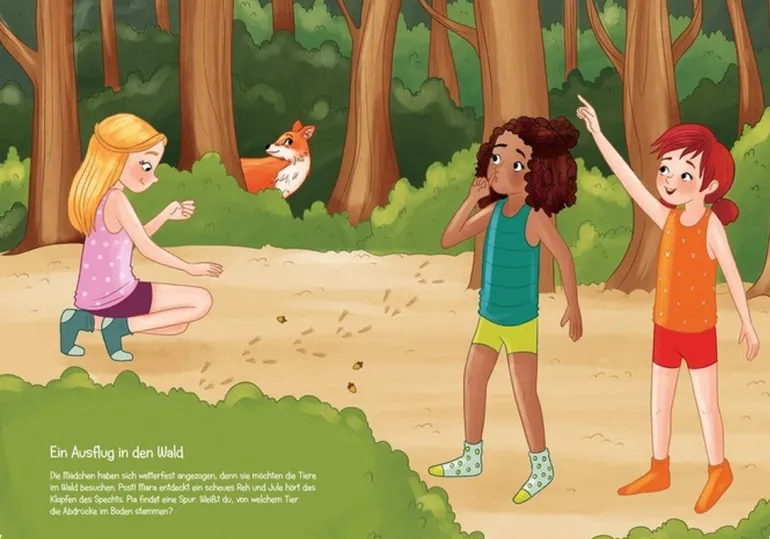 Tessloff Sticker-Anziehbuch - Beste Freundinnen, Gemeinsam bei den Tieren | Teddy Toys Kinderwelt