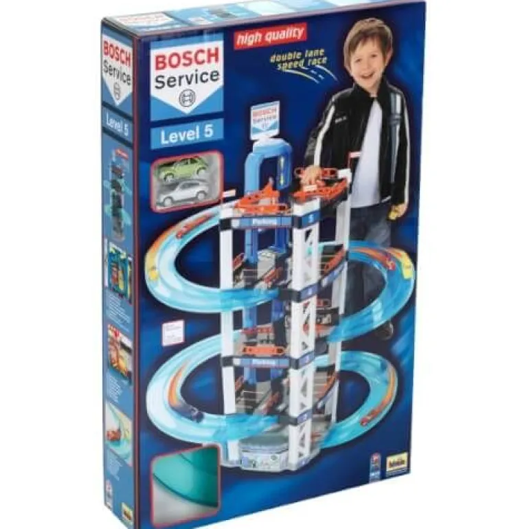 Theo Klein 2813 - Bosch Parkhaus mit 5 Ebenen, ca. 40,9x12,7x66 c | Teddy Toys Kinderwelt