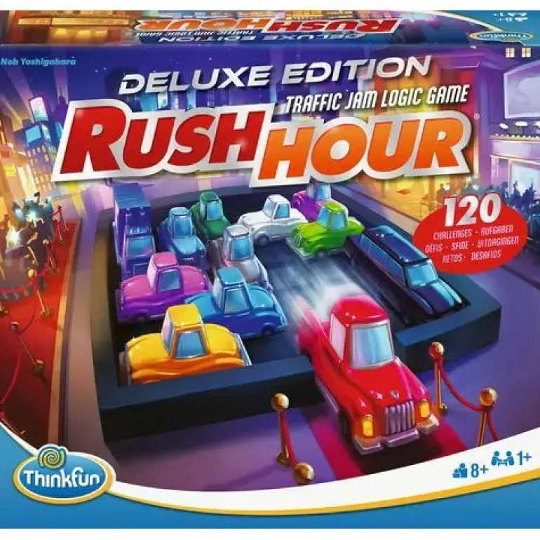 ThinkFun 76617 - Rush Hour - Das bekannte Stau-Spiel in der Delux | Teddy Toys Kinderwelt