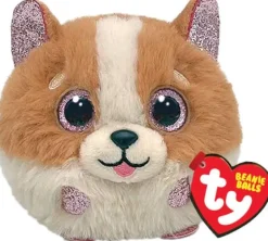 Ty TANNER DOG - BROWN AND WHITE - TY BALLS | Teddy Toys Kinderwelt