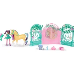 Unicorn Academy - Small Doll Ava & Leaf Stall Spielset | Teddy Toys Kinderwelt