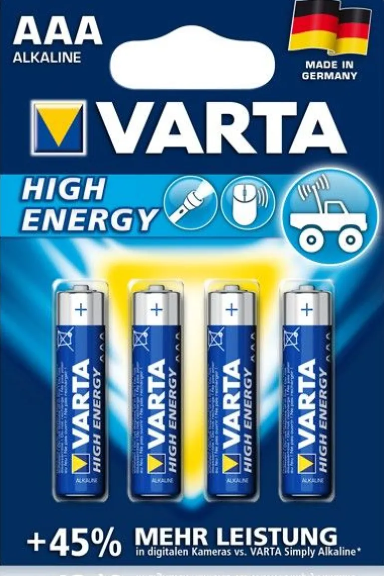 Varta - Batterie Micro (AAA) High Energy, 4St. | Zubehör | RC-Fahrzeuge | Spielzeug | Teddy Toys Kinderwelt