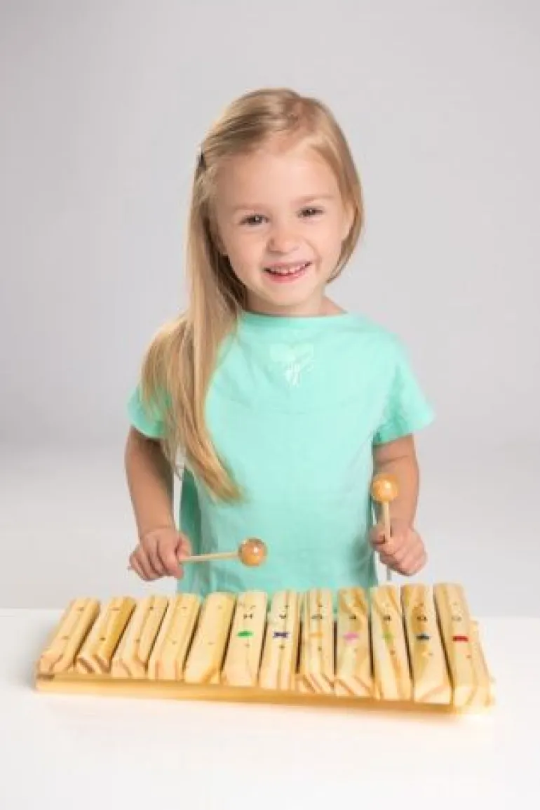 Vedes - Boogie Bee Holz Xylophon mit 12 Noten | Teddy Toys Kinderwelt