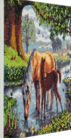 Vedes - Crystal Art Leinwand Ponys, 30 x 30 cm | Teddy Toys Kinderwelt