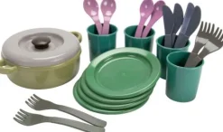 Vedes - Dantoy Green Bean Essservice im Netz, 22 Teile | Teddy Toys Kinderwelt