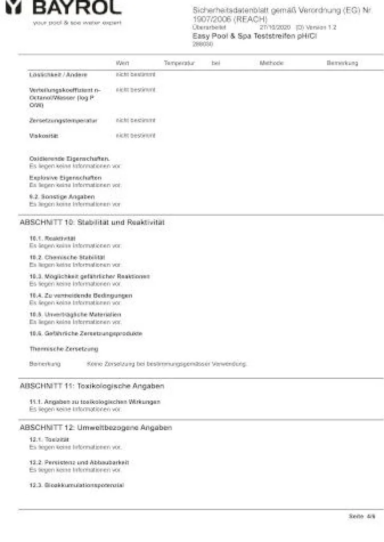 Vedes - Easy Pool & Spa Teststreifen pH/Cl | Teddy Toys Kinderwelt