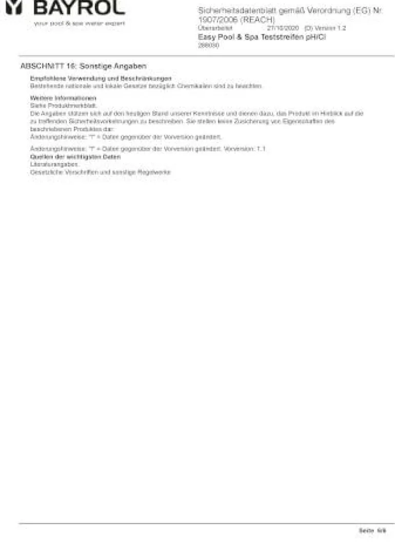 Vedes - Easy Pool & Spa Teststreifen pH/Cl | Teddy Toys Kinderwelt