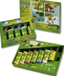 Vedes - Funny Window Color Antik Profi Set | Stifte & Malzubehör | Kreatives & Zeichnen | Spielzeug | Teddy Toys Kinderwelt