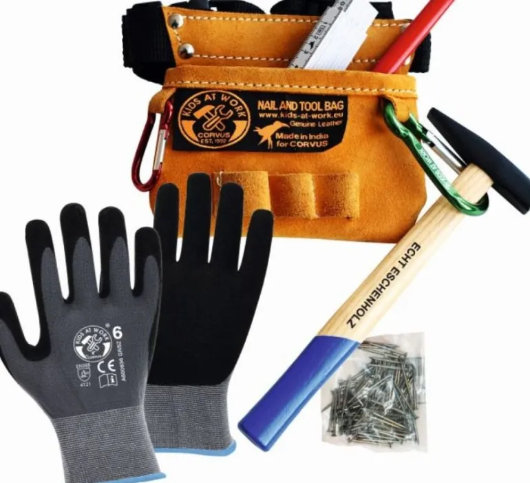 Vedes Corvus - Kids at Work Werkzeuggürtel mit Inhalt | Teddy Toys Kinderwelt