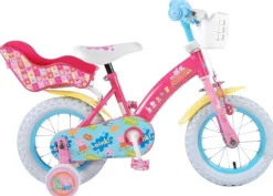 Volare Peppa Pig - Fahrrad, 12 Zoll rosa | Teddy Toys Kinderwelt