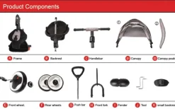 Volare QPlay - Dreirad Rito Deluxe 3 in 1, blau | Teddy Toys Kinderwelt