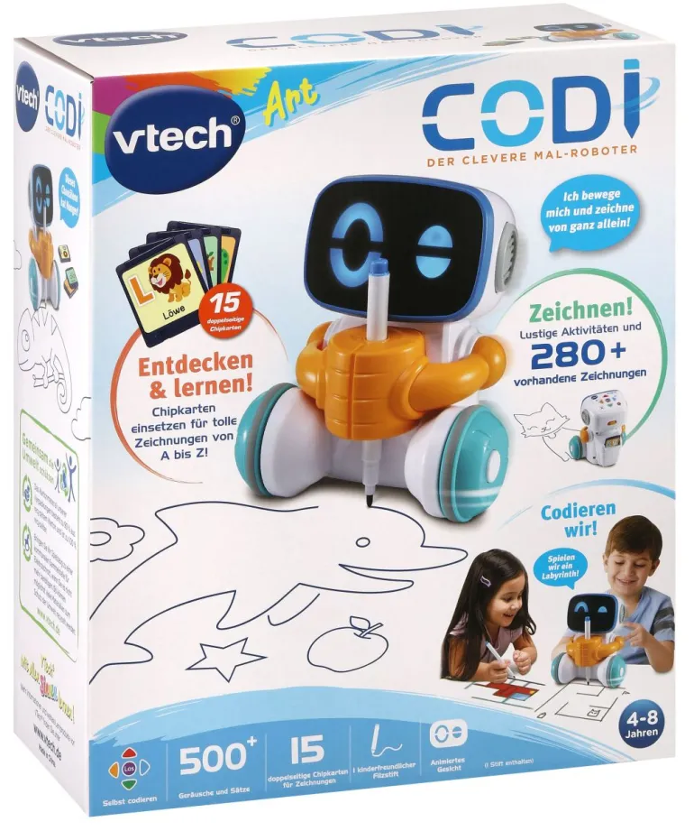 VTech® - Codi, der clevere Mal-Roboter | Teddy Toys Kinderwelt